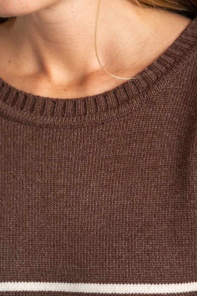 Sweater Rayado Marrón