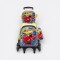 Mochila Escolar Con Carrito + Lonchera + Cartuchera Autos