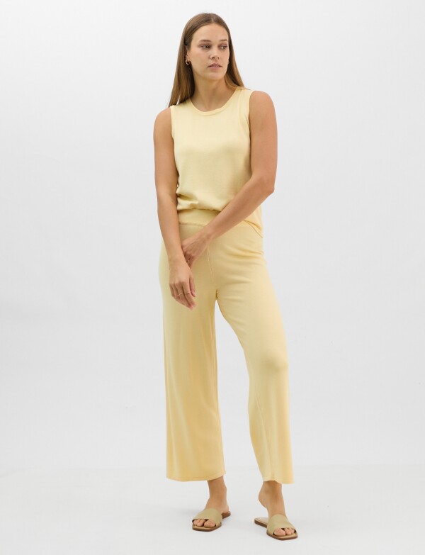 Pantalon Tejido AMARILLO