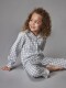 Pijama De Cuadro Vichy Gris Azulado