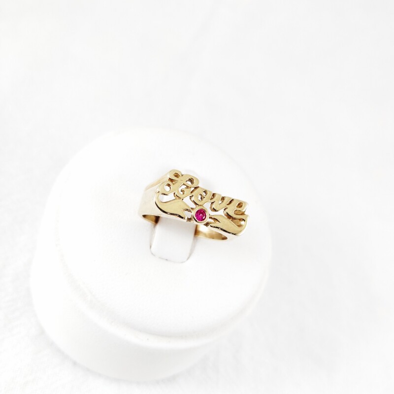 Anillo "love"en 14 k Anillo "love"en 14 k