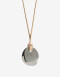 Collares Largos Metal Collar Largo Cordón Chapones - Plateado Rodio