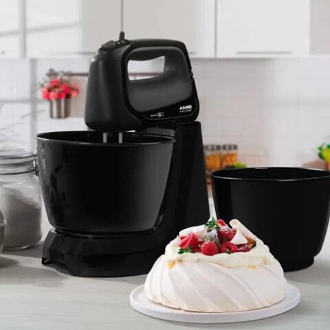 Batidora Arno Mini Chef 4 Velocidad 2 Bowls HM11 Negro