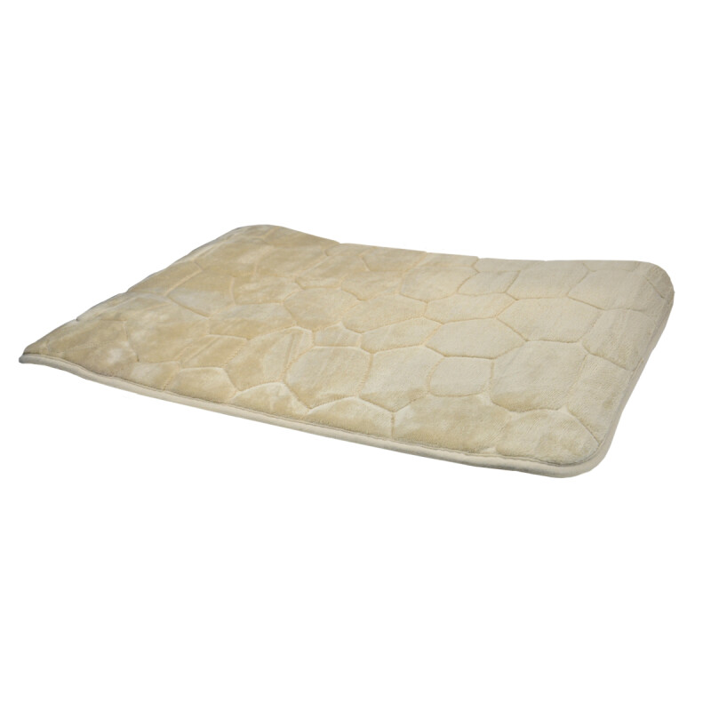 Alfombra de baño 45 x75 diseño piedras BEIGE