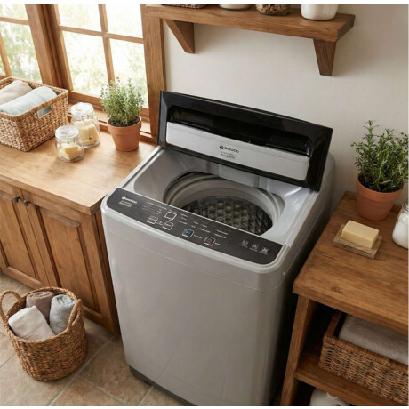 Lavarropas carga superior 4,5kg Daewoo Color gris