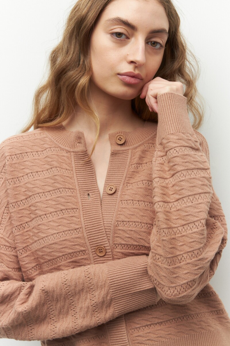 CARDIGAN TEO Caramelo