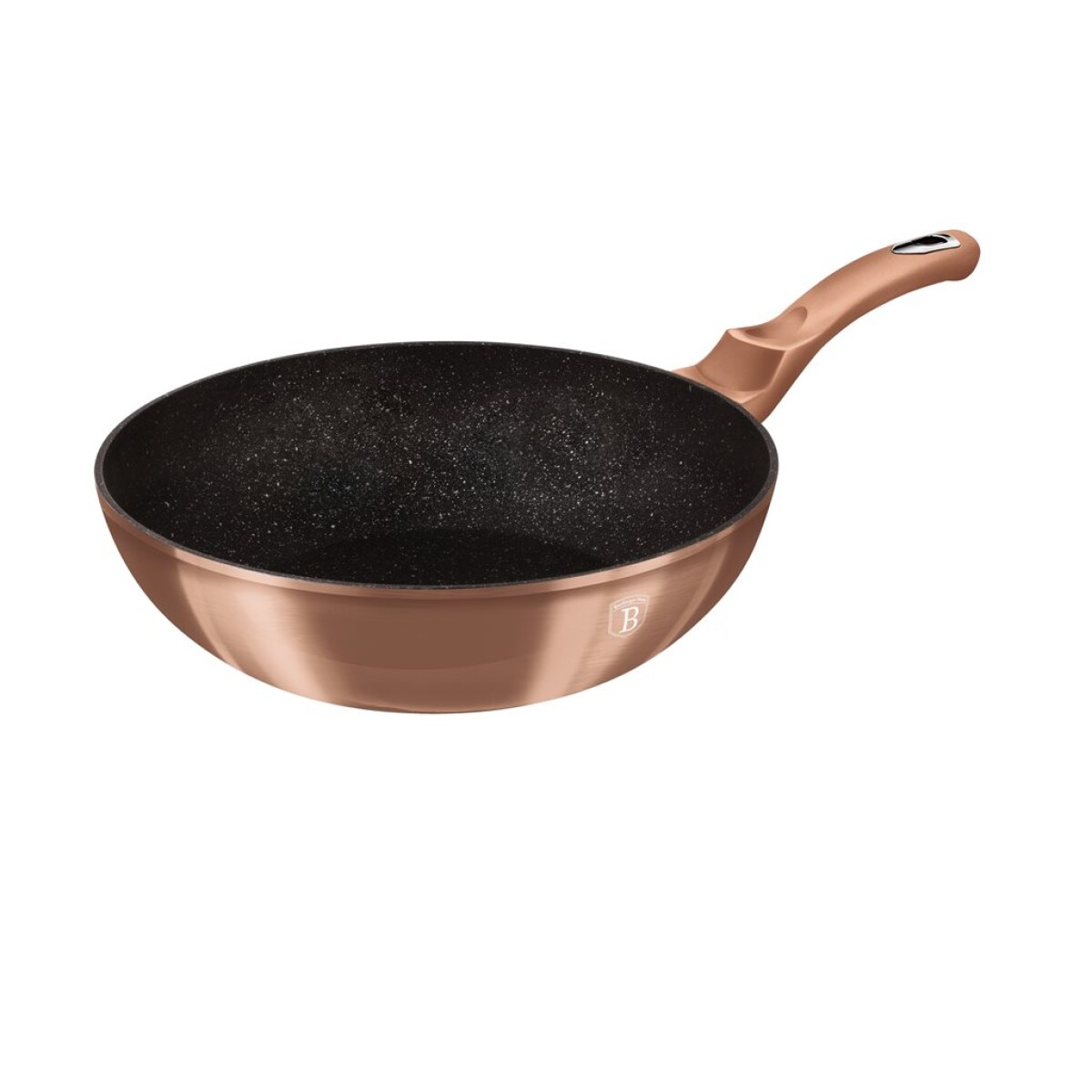 WOK D28CM ALUM. FORJADO ROSE GOLD BERLINGER 