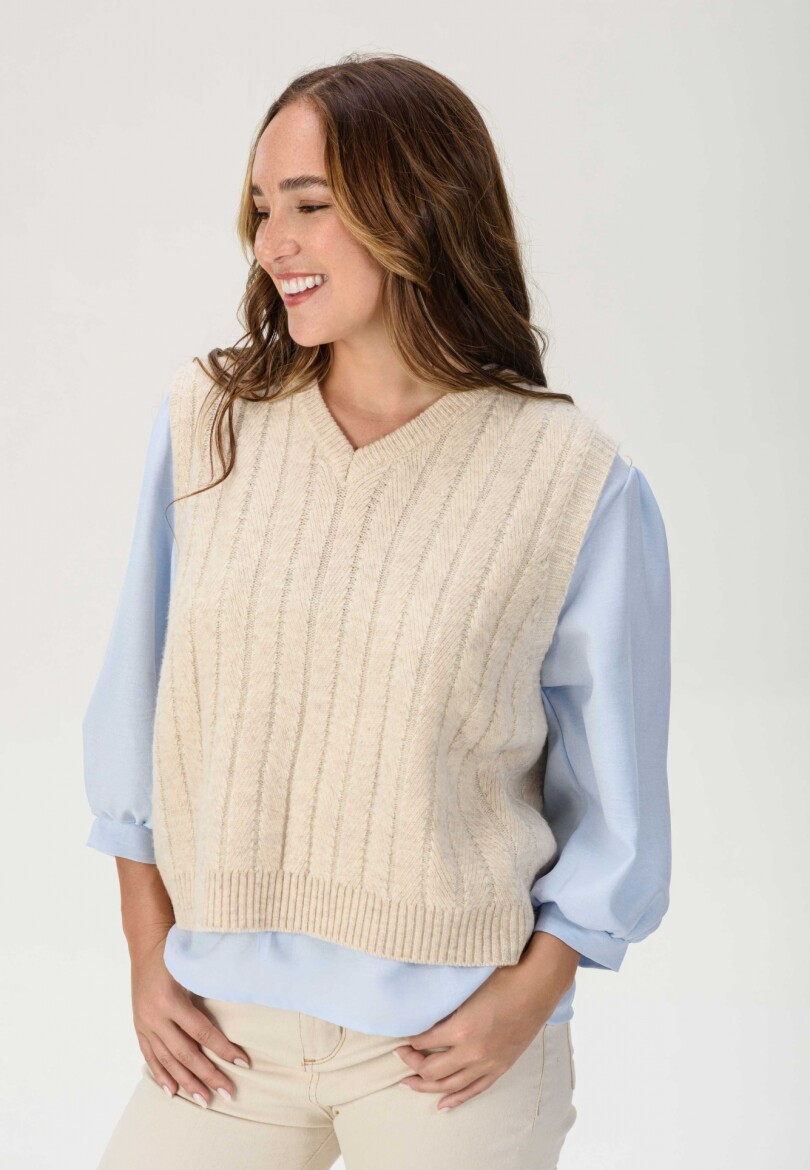 Chaleco Luz Beige
