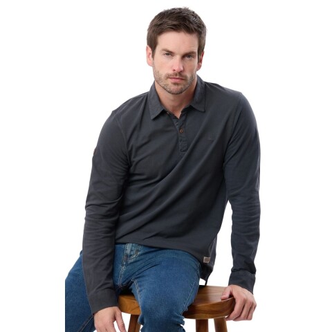 REMERA POLO XS-XXXL GRIS