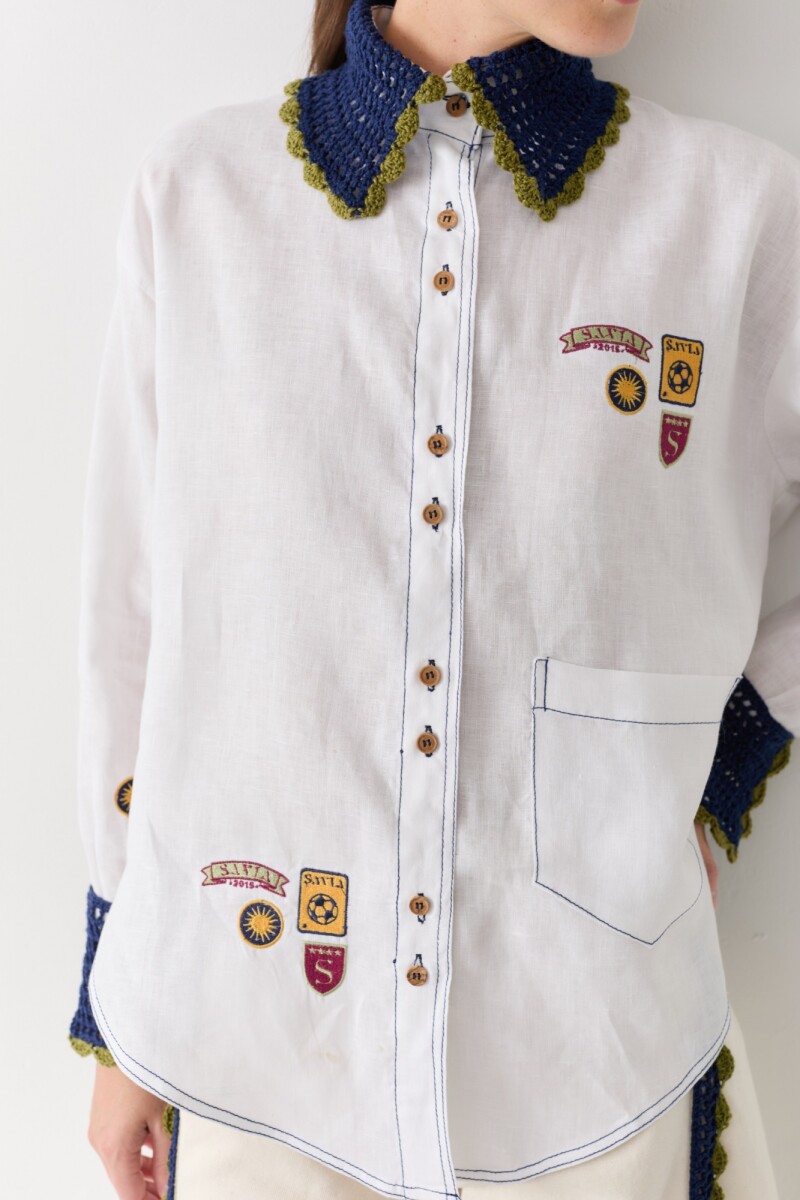 PRE VENTA CAMISA EMBLEMA ARM Blanco