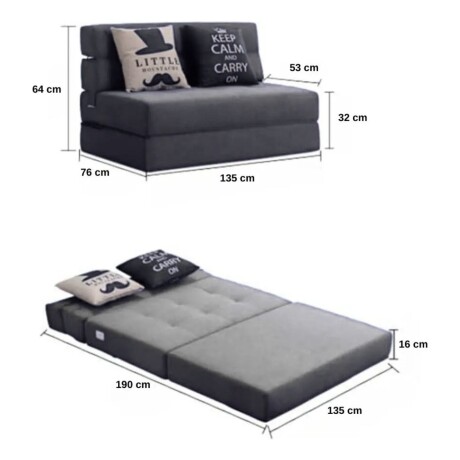 Sillón cama doble Lumax Oster en caja compactado Beige