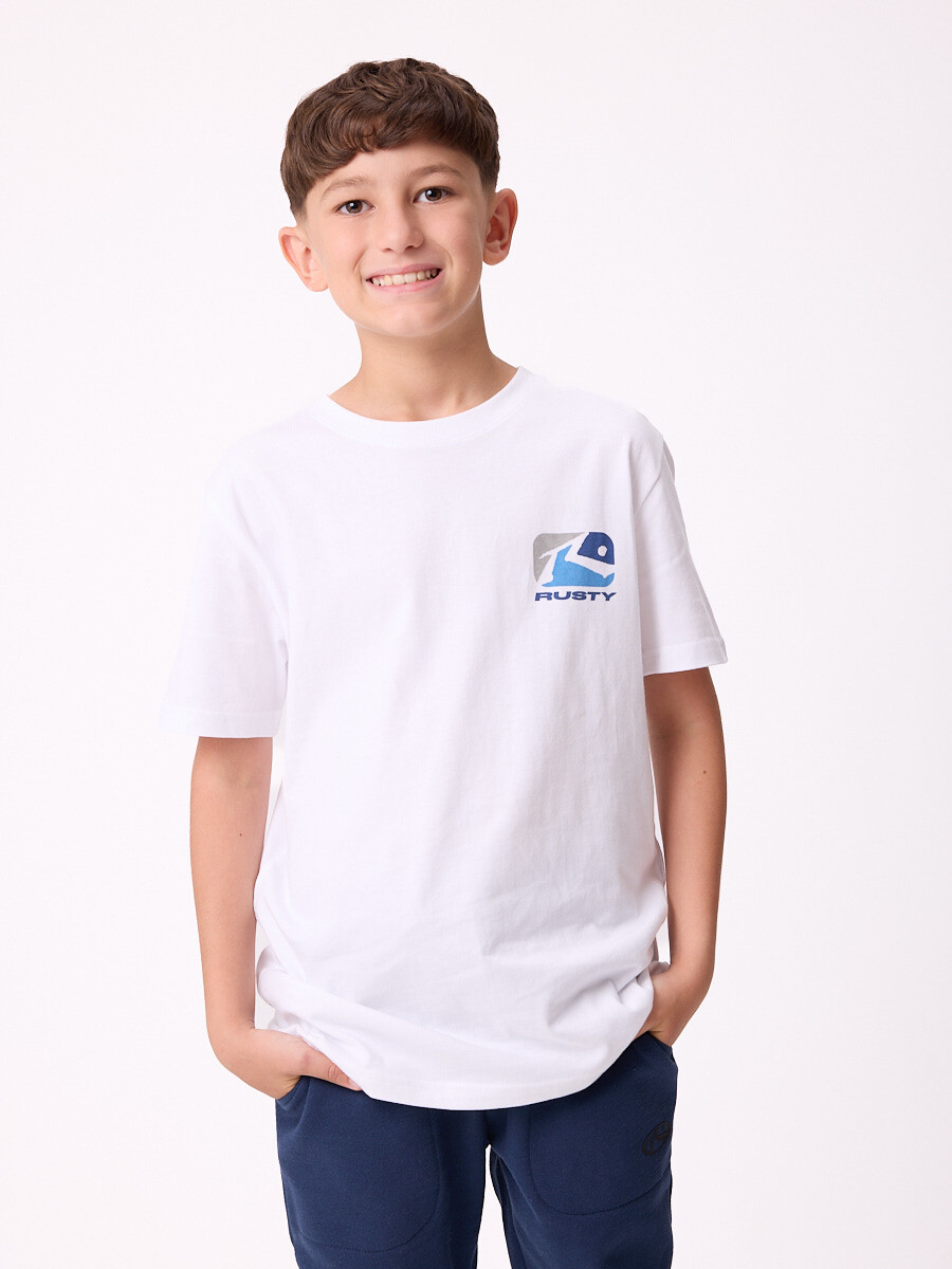 T-SHIRT KOMMA TEEN RUSTY - Blanco 