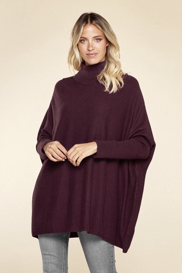 Polera Oversized BORDEAUX