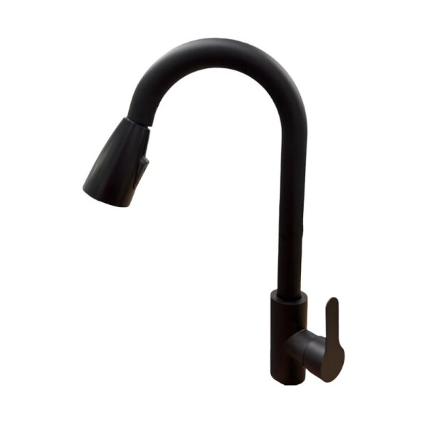 MEZCLADORA PARA MESADA DE ACERO NEGRO MATE - ROSETA EXTRAIBLE MEZCLADORA PARA MESADA DE ACERO NEGRO MATE - ROSETA EXTRAIBLE