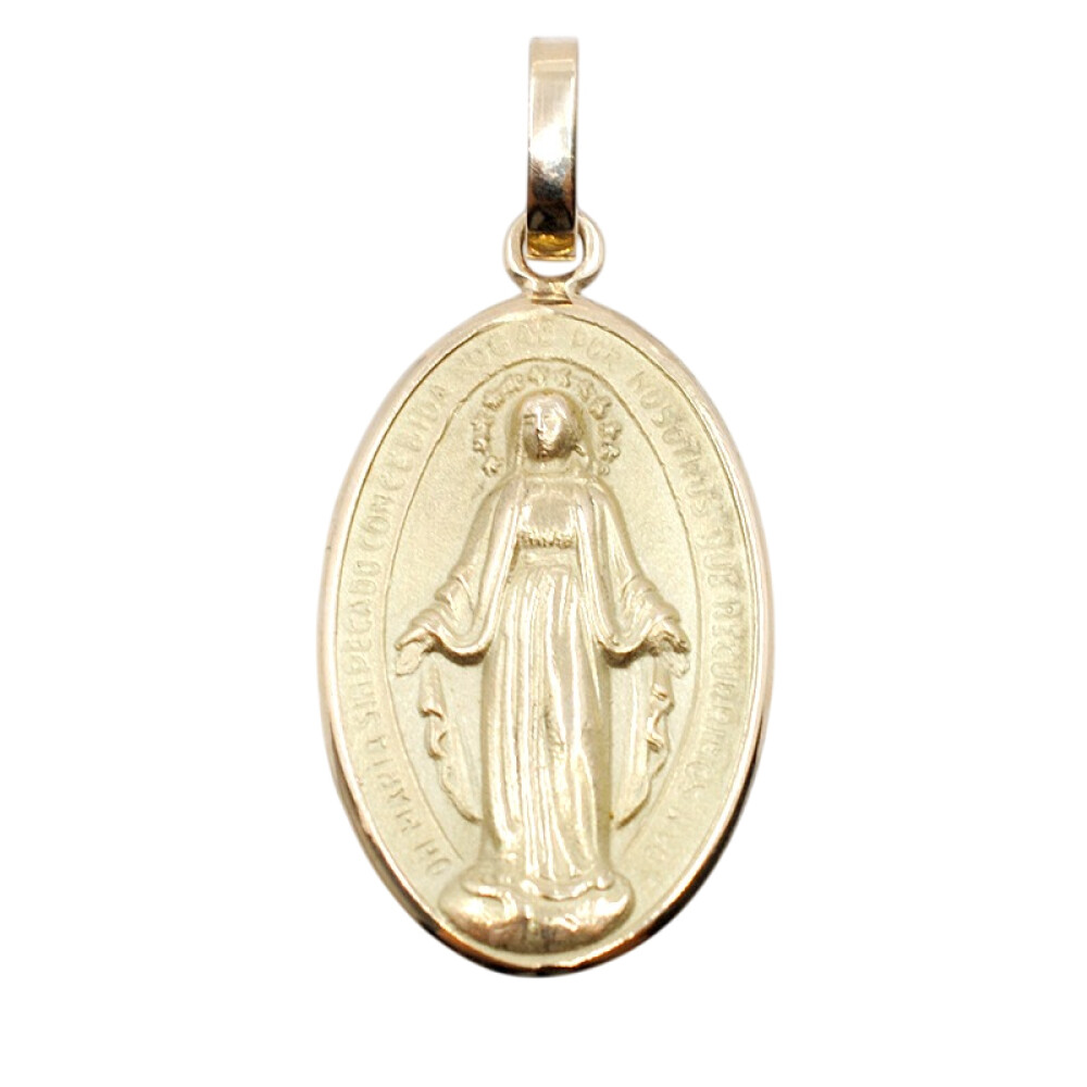 Medalla en oro 18k imagen Virgen Milagrosa medidas 2,7 x 1.6 cm Medalla en oro 18k imagen Virgen Milagrosa medidas 2,7 x 1.6 cm
