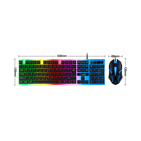 Combo teclado y mouse con retroiluminación rgb Combo Teclado Y Mouse Con Retroiluminación Rgb