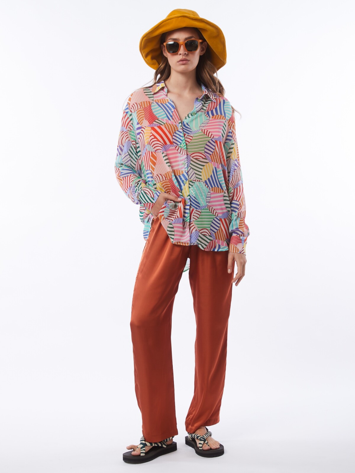 Nili printed relaxed shir MULTICOLOR
