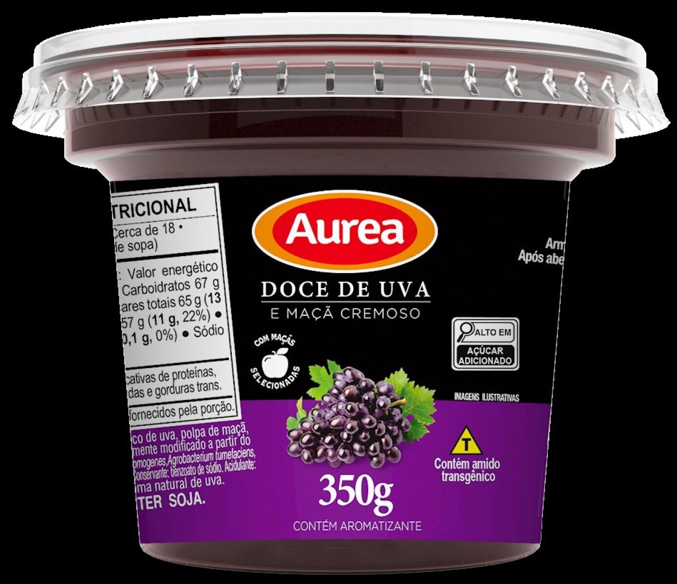 MERMELADA AUREA 350G UVA 