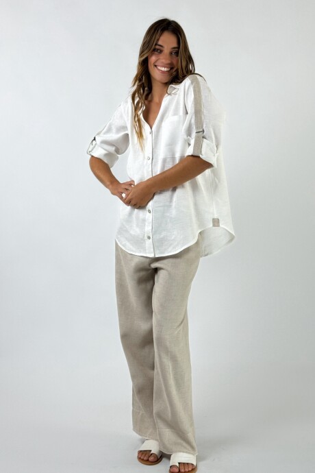 CAMISA BELLINI LINO Blanco