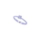 Anillo solitario oro 18k blanco con brillante engrace 4 puntas Anillo solitario oro 18k blanco con brillante engrace 4 puntas