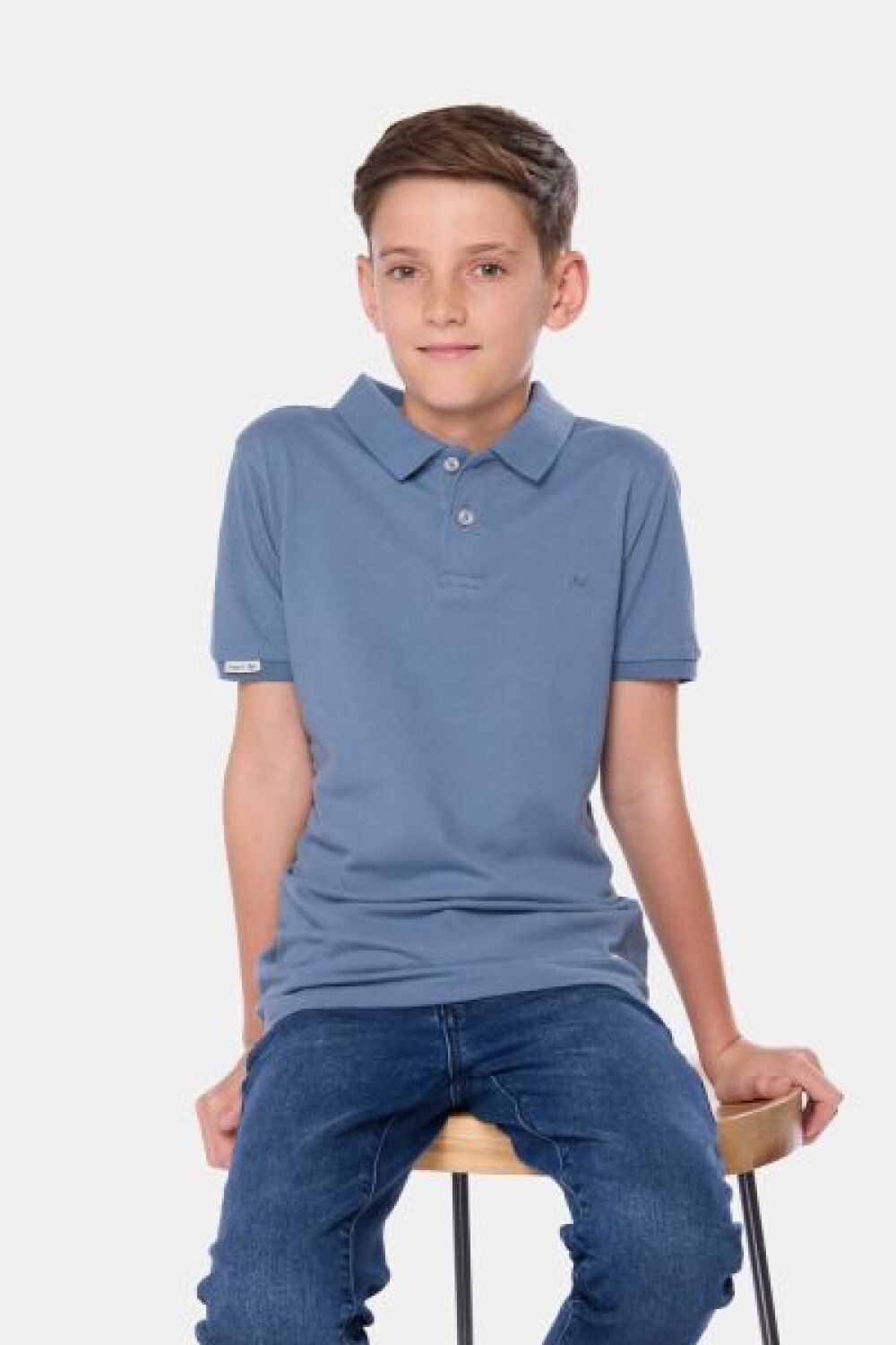 REMERA POLO DE ALGODÓN PIQUÉ Piedra