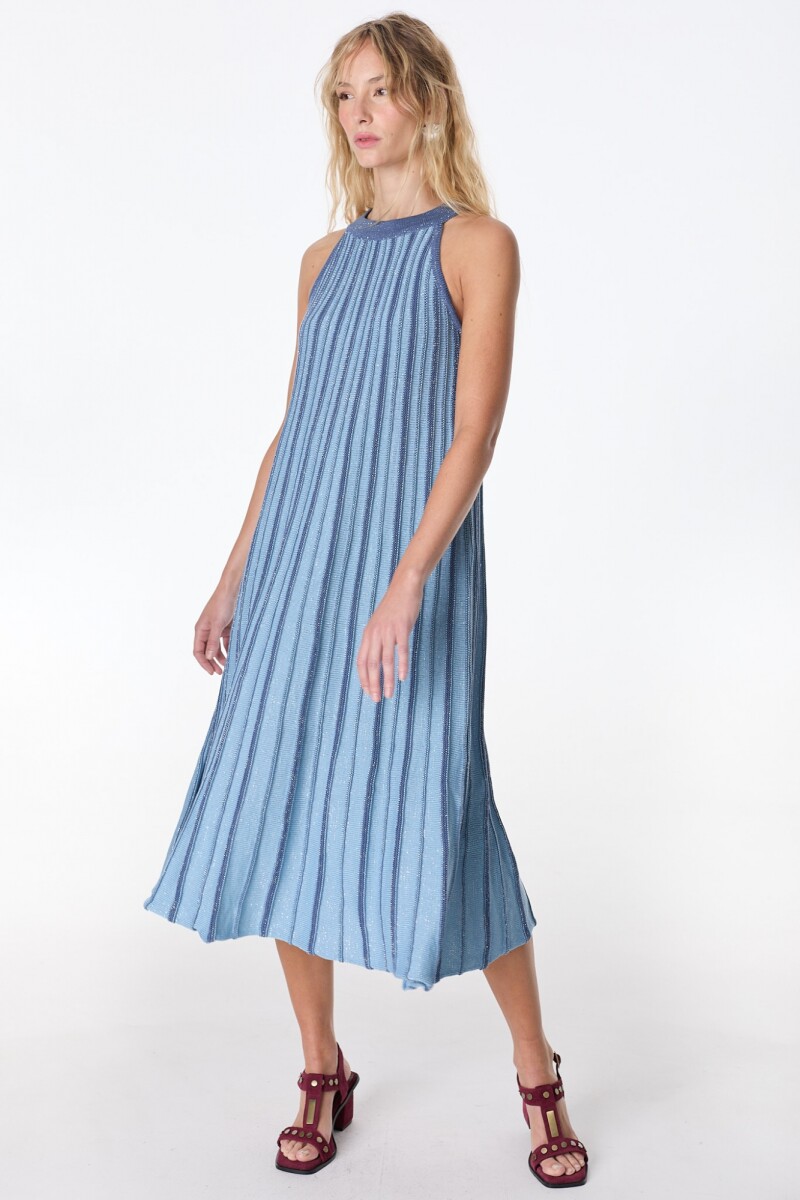 Vestido Ecos Celeste