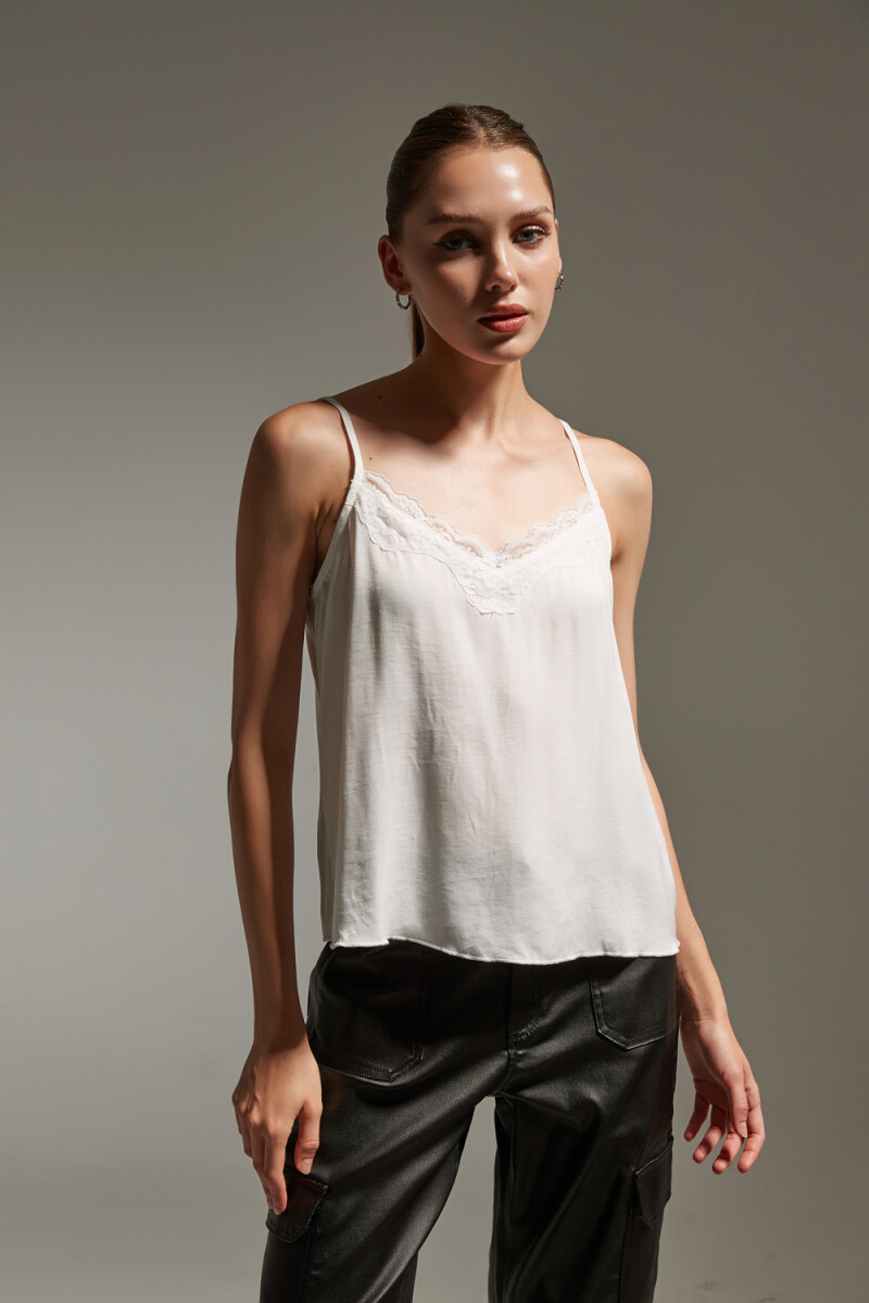 Musculosa Esqueiara - Marfil / Off White 