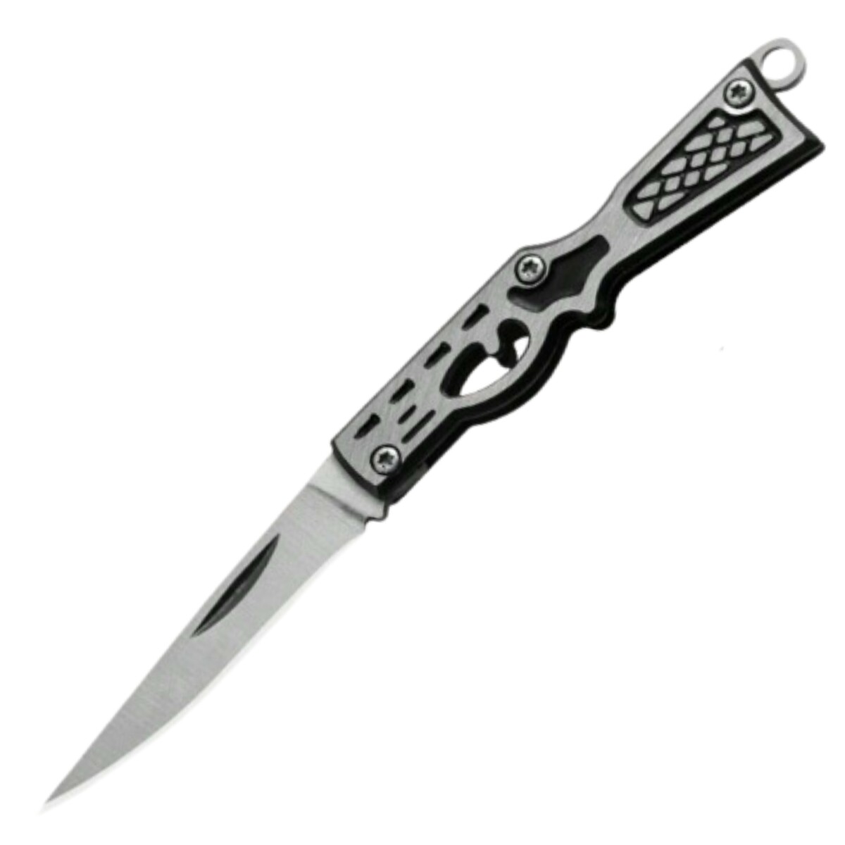 Llavero mini navaja dentada 8cm AK rifle 