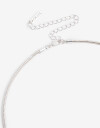 Collares Largos Piedra Collar Largo Piedra - Plateado Plata Cepillada Mate