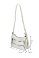 Cartera Seda Gris