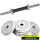 Set Mancuerna Maciza Cromada C/ Rosca + 10 Kilos 2x5kg