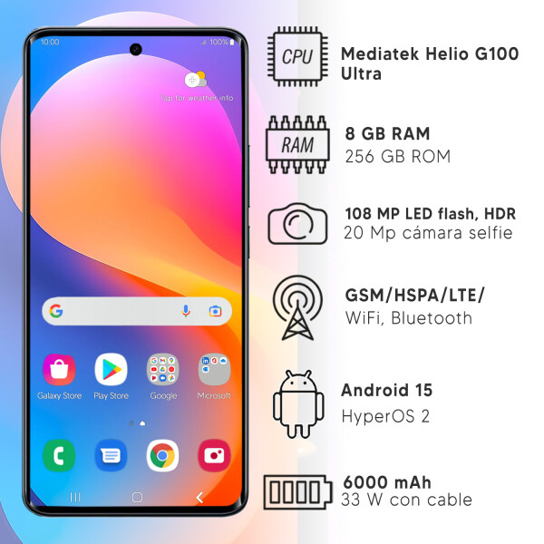 Xiaomi Note 15 4g 8gb 256gb + Regalo PURPURA