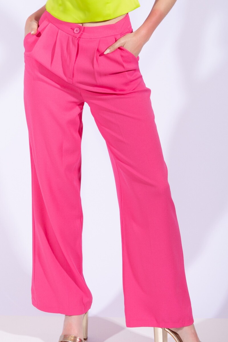 Pantalón sastrero Fucsia