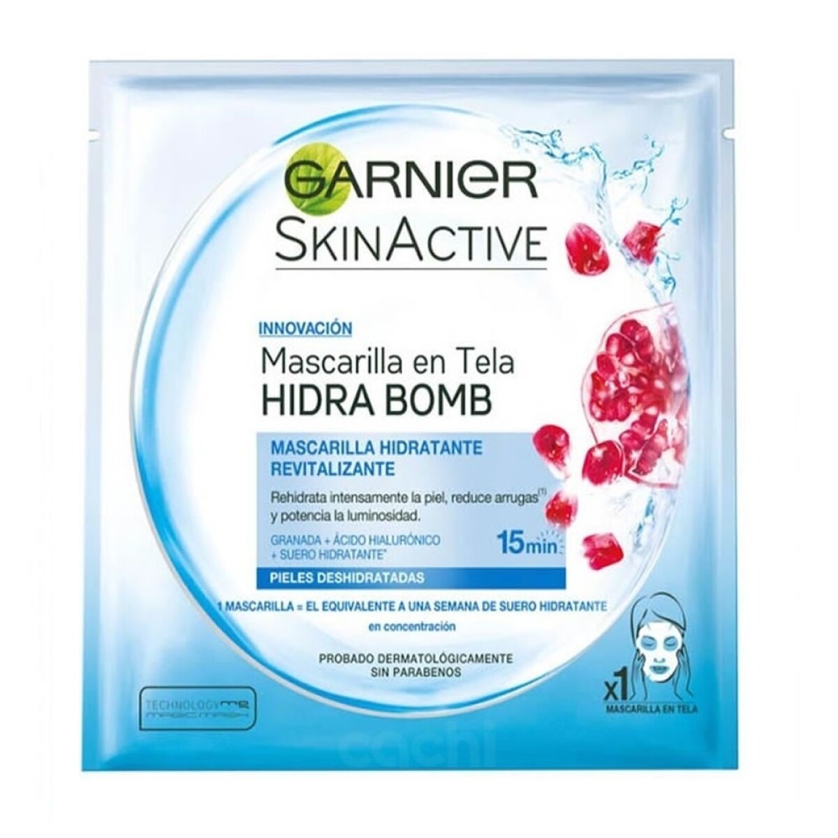 Máscara Garnier Hidra Bomb Pieles Deshidratadas 