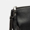 Bandolera Sauvage en cuero graneado Negro