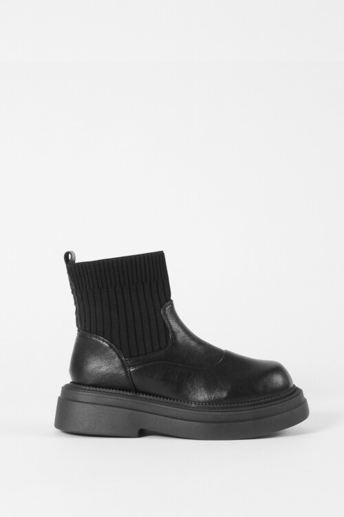 Botas caña elastizada negro