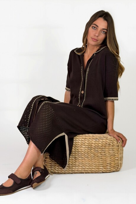 VESTIDO GRAVIOLA Chocolate