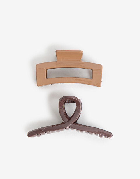 Broches Sets Acrilico Sets De Broches - Combinacion Bicolor