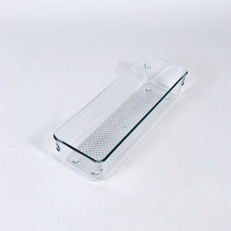ORGANIZADOR RECT ACRIL TRANSP 23X8X5CM Unica