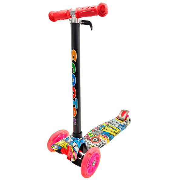 Monopatin Tripatin Scooter Luces Regulable Infantil Niños Variante Diseño Letras