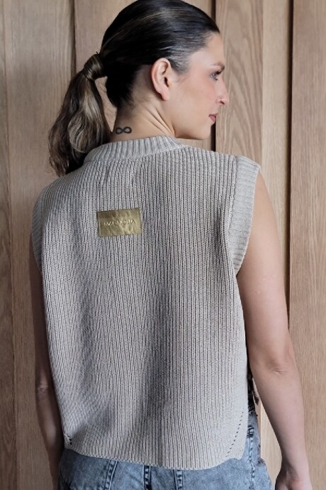 Chaleco Caracola Beige