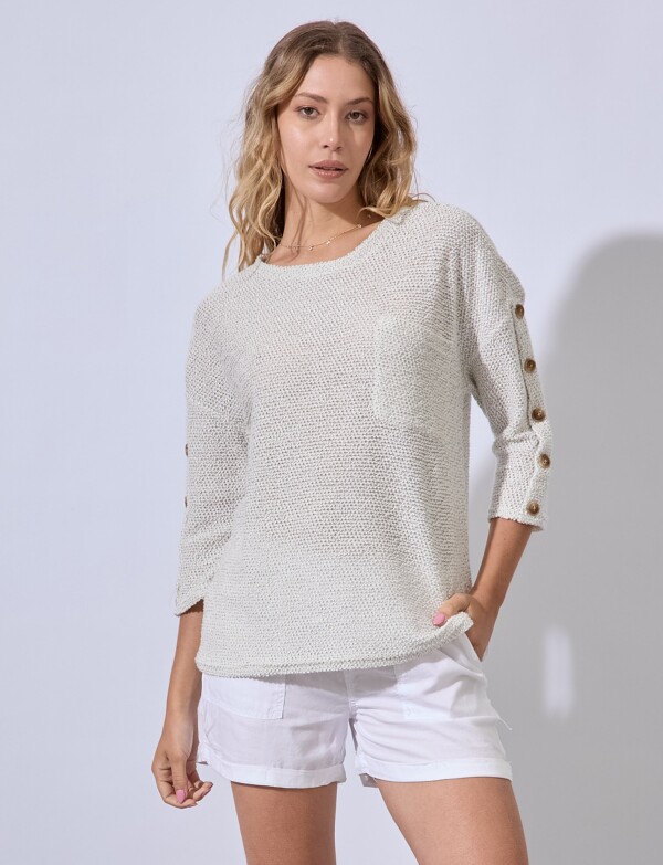 Buzo Boucle BLANCO/MULTI