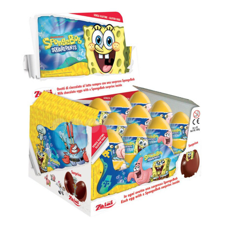 Huevo Zaini Personajes x 24 Bob Esponja