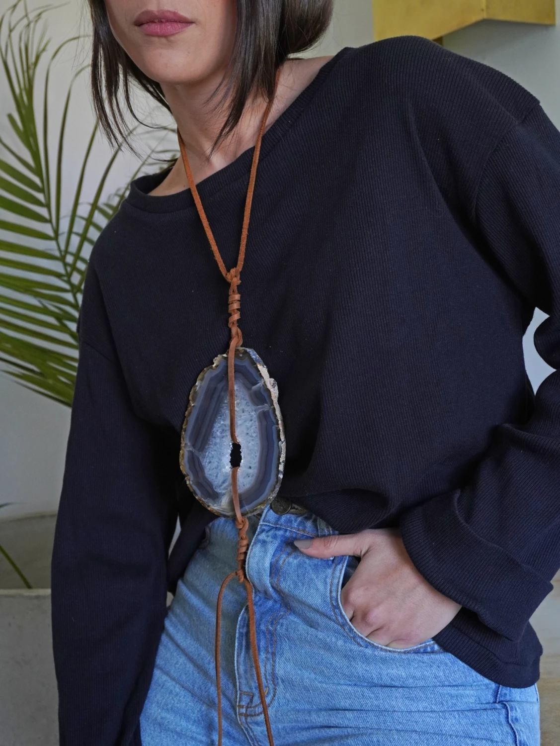 Simple Ágata Necklaces