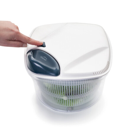 Centrifugadora de Verduras de Acrílico 26 cm 5 Litros White Centrifugadora de Verduras de Acrílico 26 cm 5 Litros White