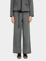 Pantalón De Punto Cintura Elástica gris
