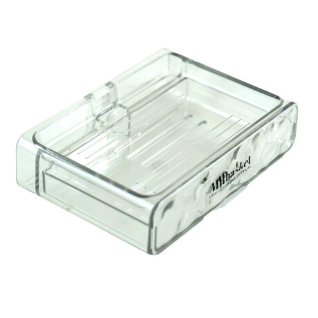 JABONERA ACRILICO TRANSPARENTE C/BANDEJA EXTRAIBLE JABONERA ACRILICO TRANSPARENTE C/BANDEJA EXTRAIBLE
