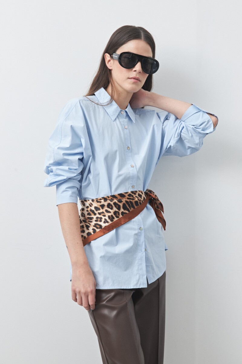 CAMISA CHRISTA Celeste