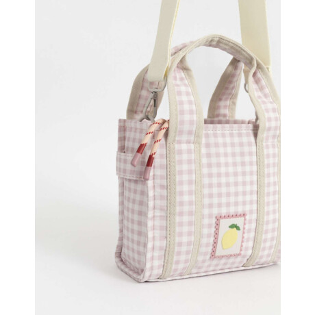 Cartera City Infantil Con Tag Estampado Geometrico