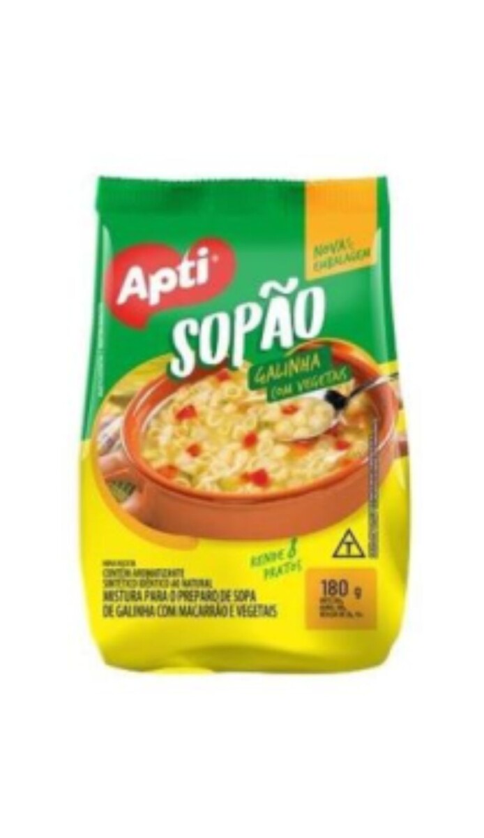 SOPA APTI (02) 180GRS GALLINA CON VEJETALES 